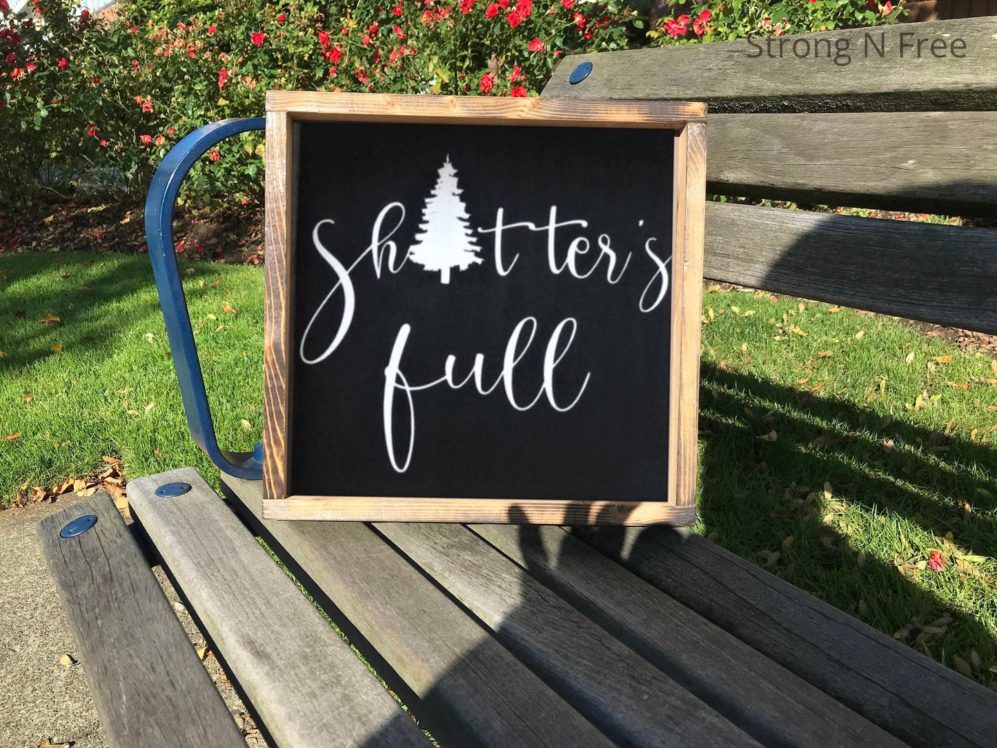 shitters full clark - Christmas sign - cousin Eddie - humor - funny quotes - handmade signs - farmhouse Christmas - gift for him