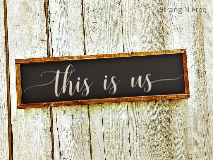 This Is Us Sign, Farmhouse Sign, Wood Sign, Farmhouse Wall Decor, Farmhouse Wall Sign