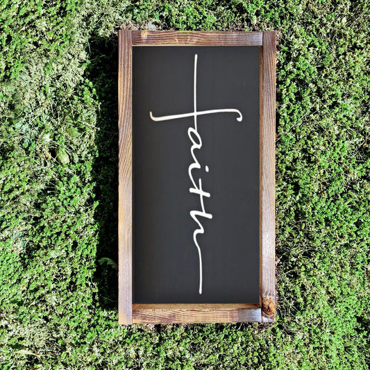 Faith Sign | Christian Signs | Wood Signs | Farmhouse Sings | Cross | Faith | Christian | Home Decor | Faith Sign | Housewarming
