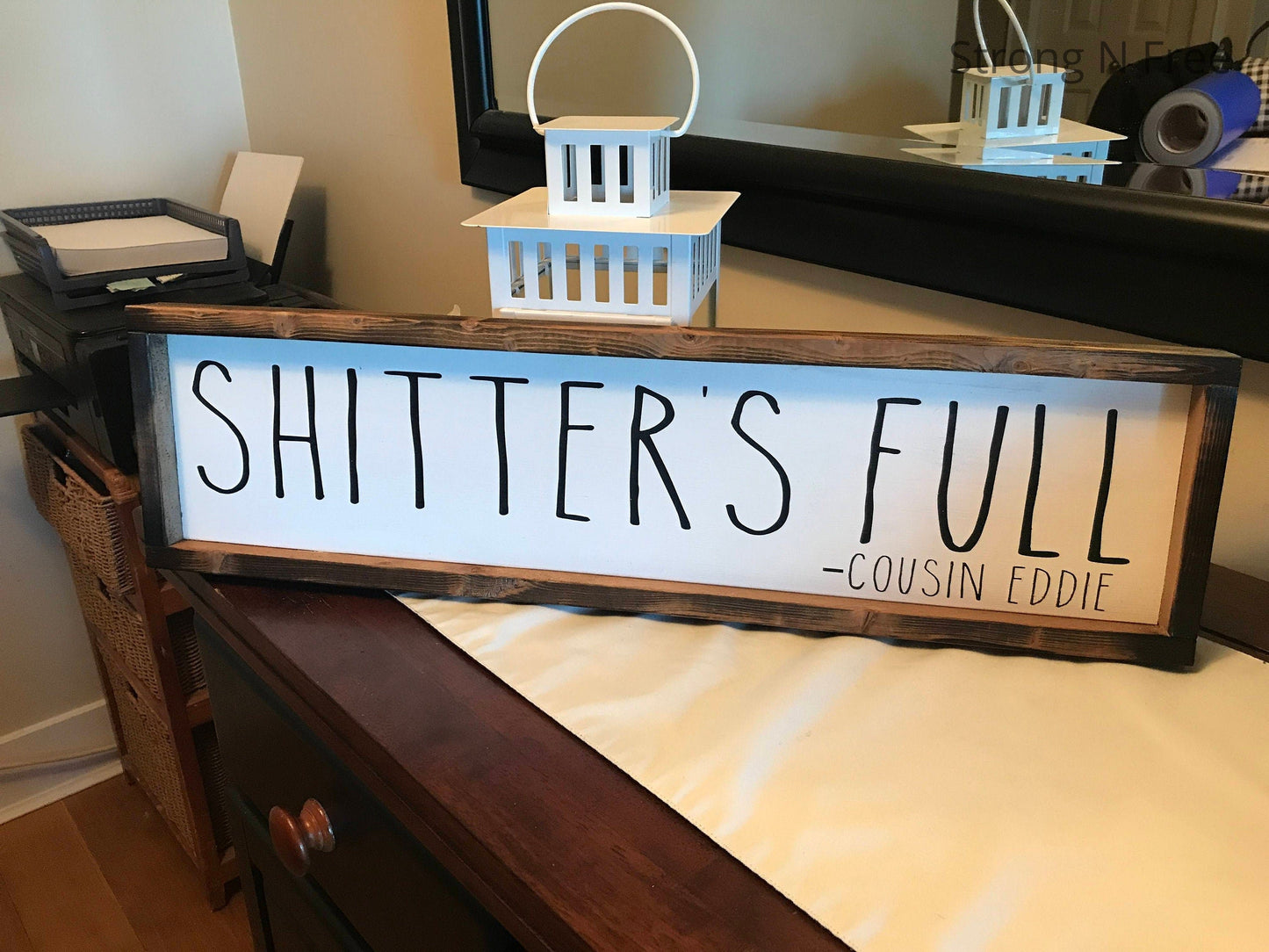 Shitter's Full Sign, Shitter's Full, Shitter's Full Clark, Camper Decor, Bathroom Decor, Camping Sign, Cousin Eddie, Farmhouse Decor, Sign