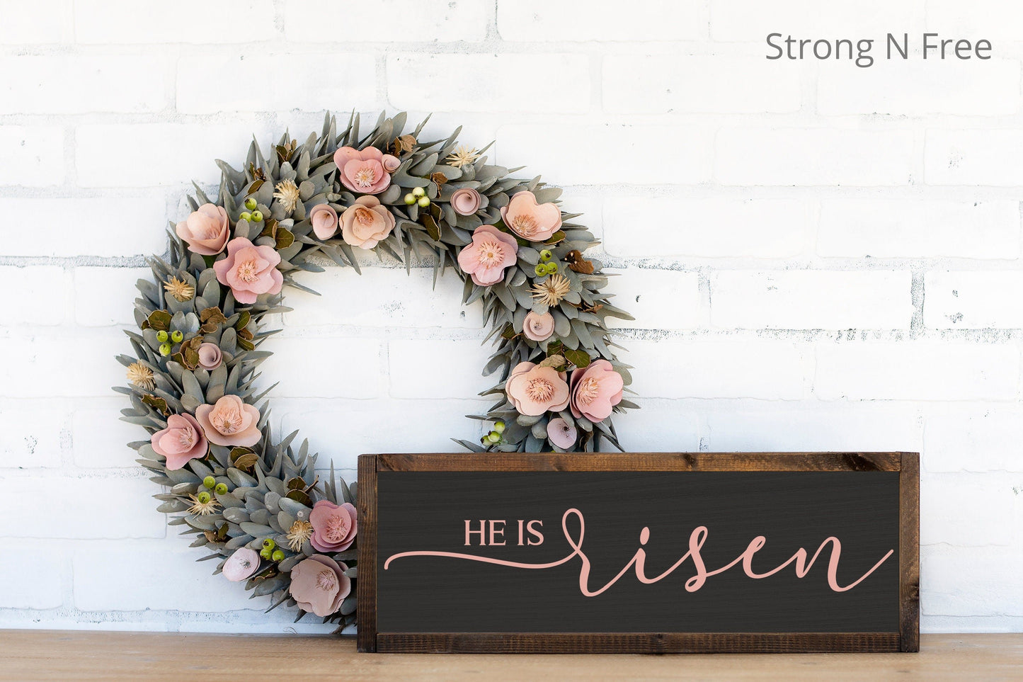 He is Not Here, For He Has Risen Just As He Said | Matthew 28:6 | Easter | Wooden Sign