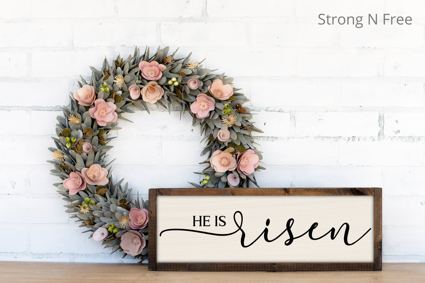 He is Not Here, For He Has Risen Just As He Said | Matthew 28:6 | Easter | Wooden Sign