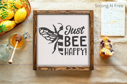 Summer Wood Sign • Bee Sign • Home Decor • Summer Decor • Farmhouse Style • Simple Summer Accents
