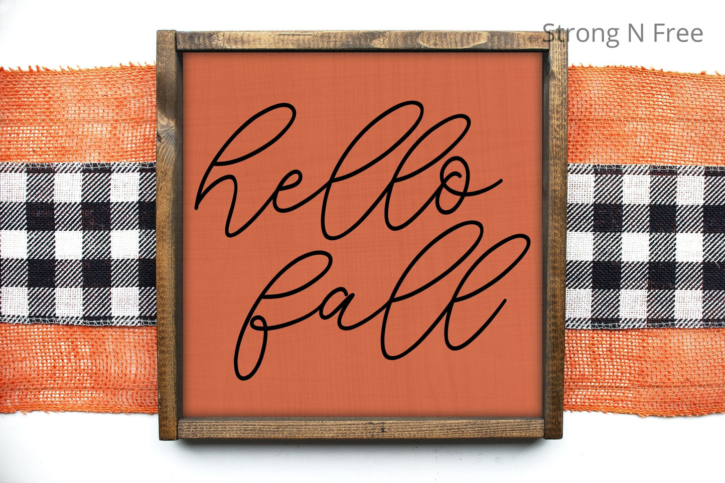Thanksgiving Decor • Hello Fall Sign • Fall Decor • Thanksgiving Wall Art • Autumn Sign • Home Decor • Farmhouse Sign • Fall Wood Sign
