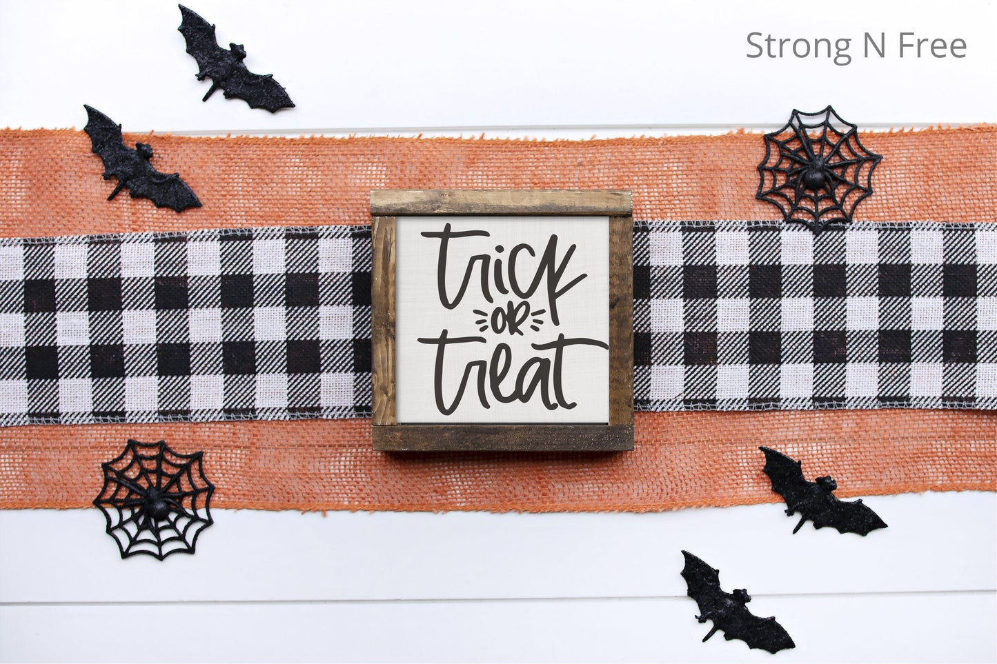 Halloween Sign - Wood Halloween Sign - Halloween Decor - Fall Decor - Trick or Treat - Trick or Treat Sign