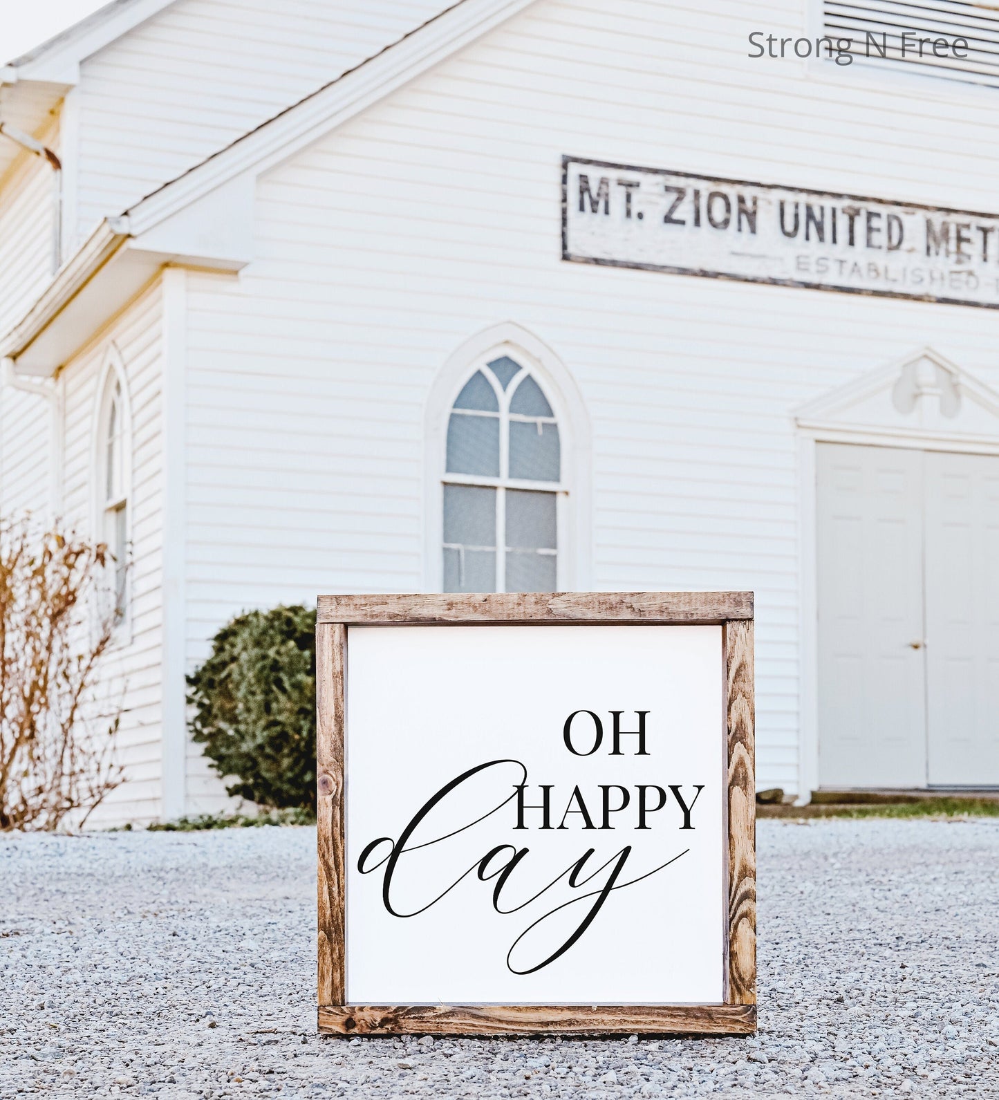 Oh Happy Day | Christmas Gift | Farmhouse Sign | wedding gift, rustic wooden sign, farmhouse decor