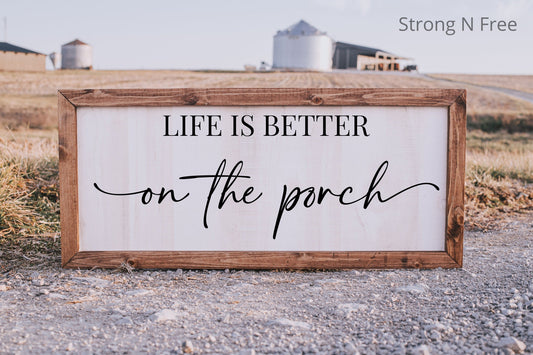 Patio Forecast Sign | Outdoor Decor | Patio Sign  Life Is Better On The Porch