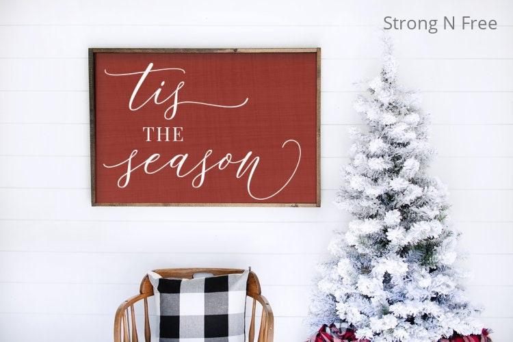 Tis the Season, Large Merry Christmas Wood Sign, Merry Christmas Sign Wood. Merry Christmas Sign, Farmhouse Christmas Decor