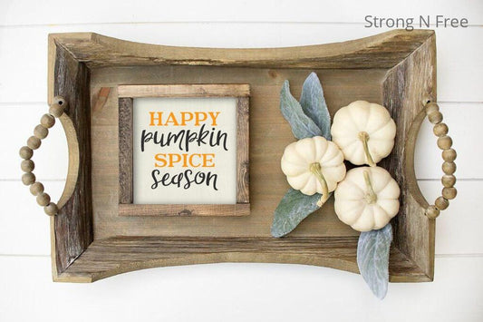 Happy Pumpkin Spice Season Wood Sign, Fall Signs, Pumpkin Spice Sign, Fall Wall Decor