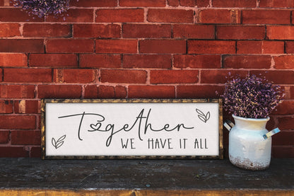 Together sign - Together is our favourite place to be - favorite place to be - Together sign - Family sign - Home Decor - Living room decor