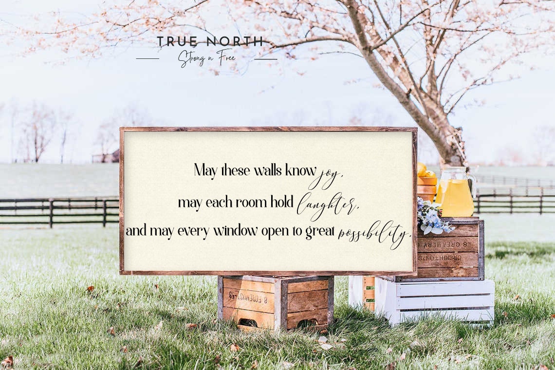 Scripture Sign - May the Lord bless you and keep you - Wall Decor - Farmhouse Wall Decor - Numbers 6:24-26 - Bless this home - Wooden Signs