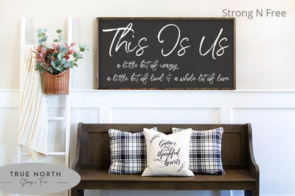 Family name sign | this is us sign | last name sign | family wall art | above couch decor