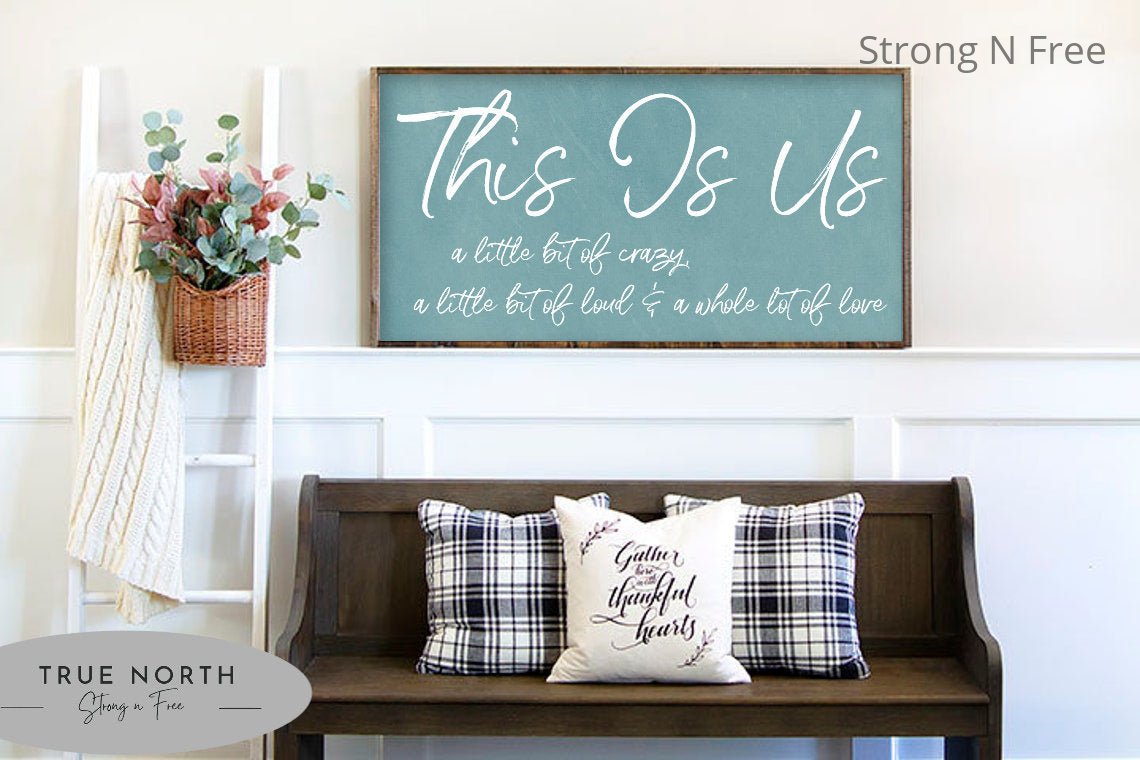 Family name sign | this is us sign | last name sign | family wall art | above couch decor