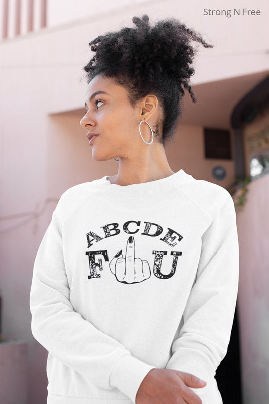 DTF Transfer Abcdefu  • Abcdefuckoff  • Abcde Fuck Off T  • Aesthetic  • Minimalistic  • Tik Tok Viral