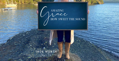 Amazing grace sign | wood signs | hymn wood sign | inspirational sign | farmhouse wall decor