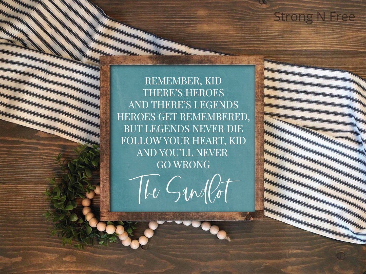 The Sandlot Sign | Wooden Home Decor | House Warming Gift | Wall Art | Wooden Sign | Boho and Farm House Decor | Gift For Her