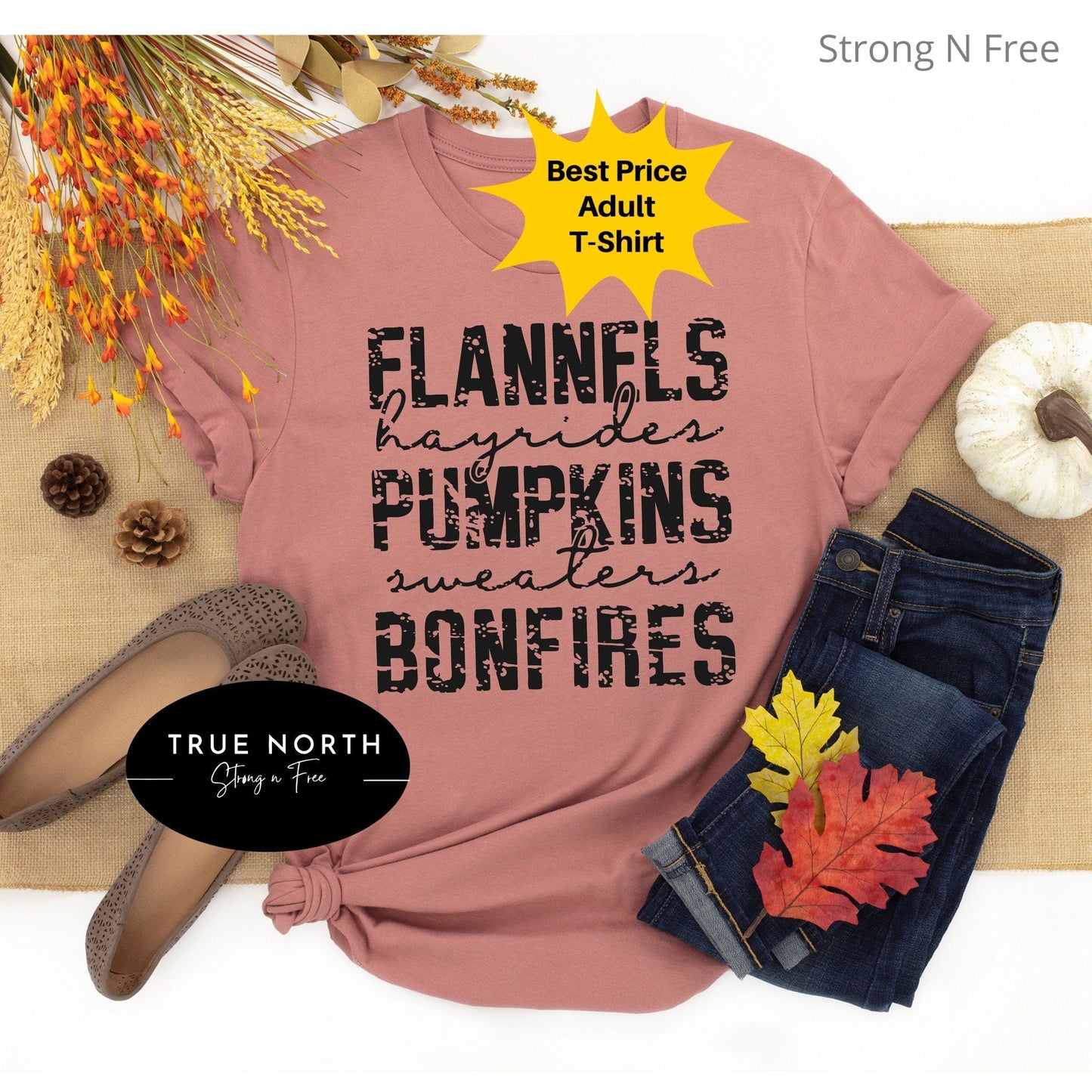 Flannels Hayrides Pumpkins Sweaters Bonfires Shirt Gift For Halloween, Autumn Aesthetic Shirt, Flannels Tshirt, Halloween Outfit, Fall Tee .