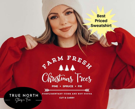 DTF Transfer Farm Fresh Christmas Trees
