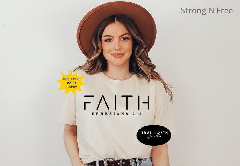 Faith T-shirt, Christian Shirt, Faith T Shirt, Vertical Cross, Faith Cross, Religious Shirt .