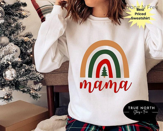 Mama Claus Sweatshirt, Christmas Mom Sweatshirt, Retro Christmas Sweatshirt, Christmas Mama Sweatshirt, Christmas Retro, Gift for Chrsitmas .