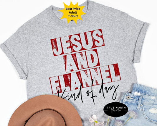 DTF Transfer Jesus An Flannel Kind Of Day , Christmas Gift, Christian , Christmas , Holiday , Jesus , Christian Gift