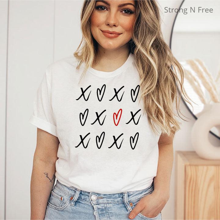 Valentines Day Shirt, Heart Shirt, Valentines Day Shirts For Women, Teachers Valentines Day Shirt, Cute Heart T-shirt, Cute Valentine Shirt
