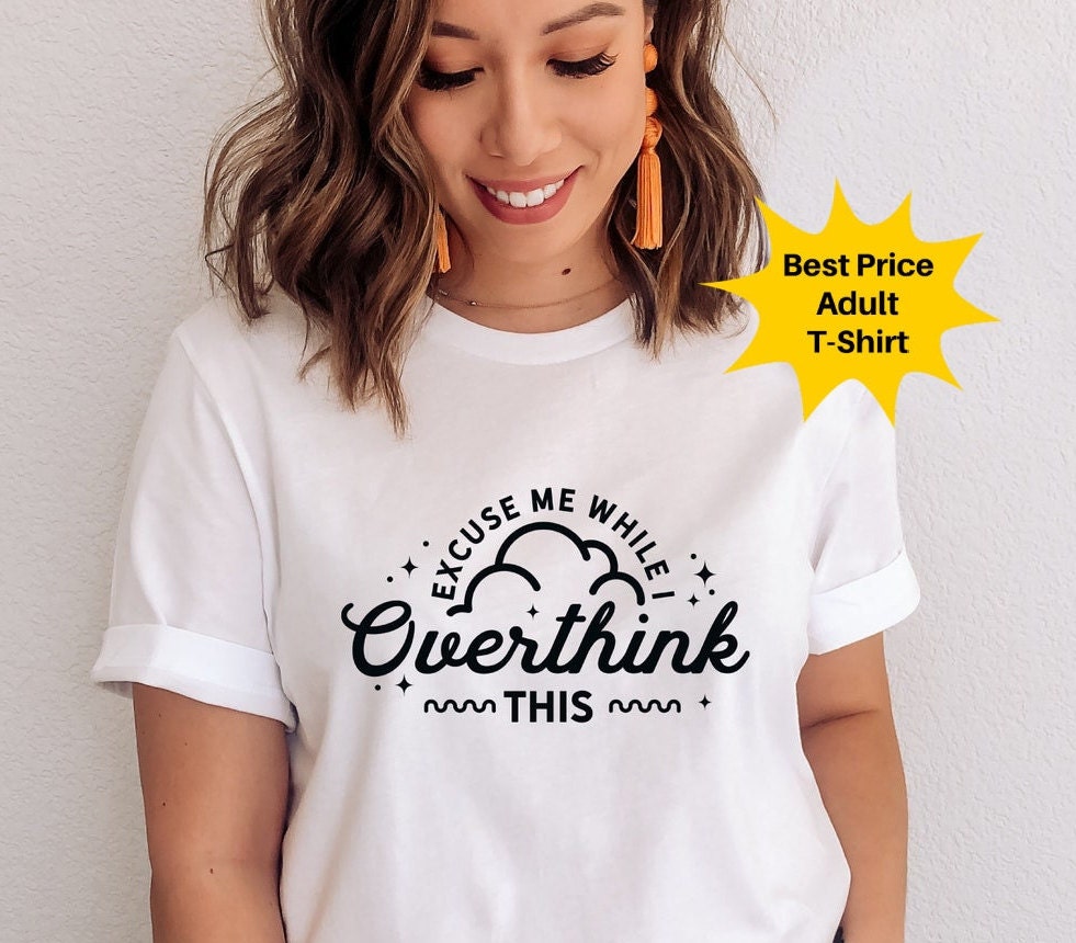 DTF Transfer Professional Overthinker , Anxiety , Mental Health , Self Care Sweat, Self Love Apparel, Gift For Overthinkers