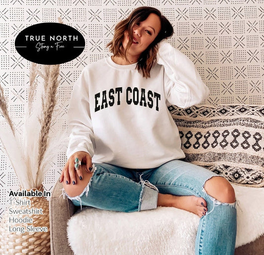 East Coast Premium Unisex Crewneck Sweatshirt Shirt Sweater  Gift All-In-One .