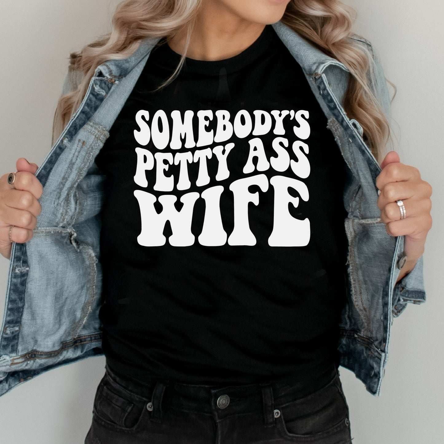 DTF Transfer Somebody's Fine Ass Wife  Retro Boho Funny Wifey , Gift for Brides, Gift for Her, Funny Mrs.