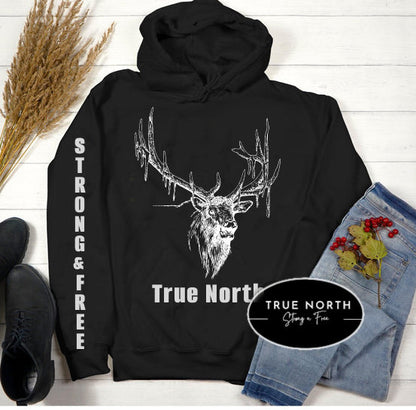 Elk Shirt, Elk Tee, Unisex T-shirt, Elk and Forest, Outdoors Tee, Wilderness Tee, Hunting Tee, Gift for him .