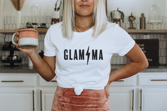 Glamma Shirt, Gift for Grandma, Glam-ma Shirt, Grandma Tshirt, Glamorous Grandma, Grandma Shirt, Glamorous Shirt, Promoted to grandma shirt .