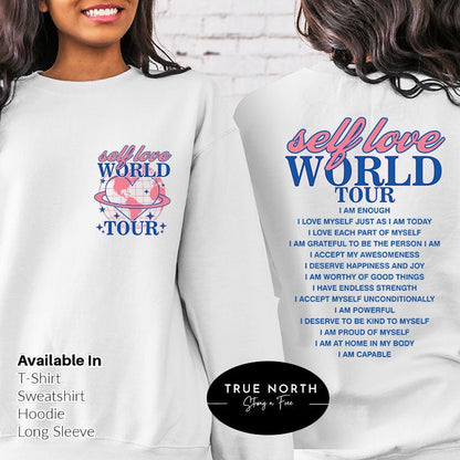Self Love T-Shirt, Self Love Club Tee, Positive Sweater, Love Women TShirt, Women T-Shirt, Have A Good Day Tee, Positive Quotes