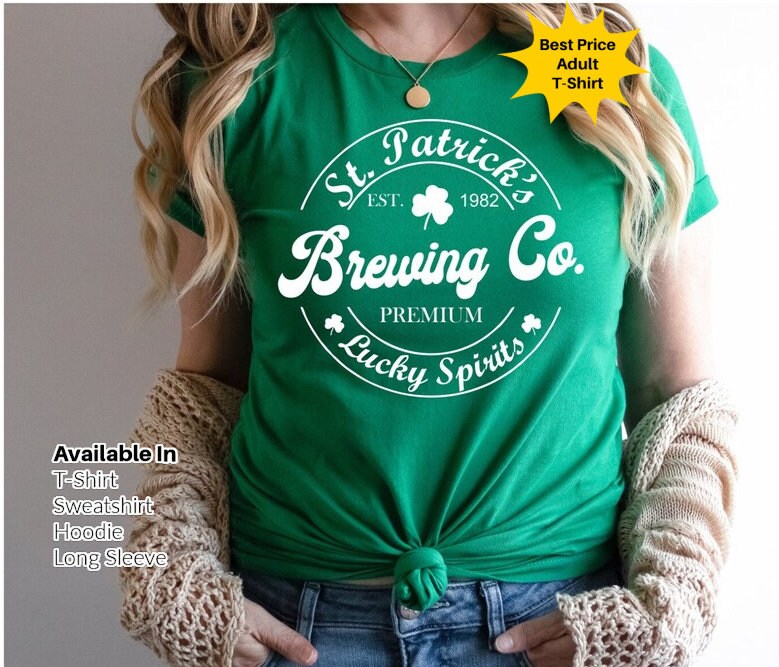 Leprechaun Brewing Co, St. Patrick's Day Shirt, Cute Lucky Shirt, St Patricks Day Tee, St Patty's Day, Gift For Irish, St Patrick's Day Gift .