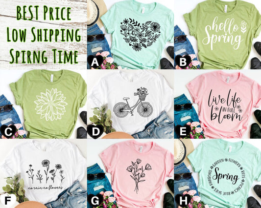 Daisy Shirt, Wildflower Shirt, Boho Shirt, Floral T-shirt Gift, Birth Month Flower, Gift For Sister, Summer Shirt, Women Shirt, Flower Shirt