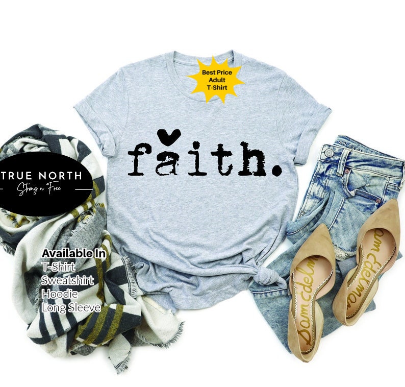 Faith Shirt, Faith Cross Shirt, Christian Gift, Faith Gift, Christian Shirts , Love and Grace Shirt, Faith Cross, Vertical Cross, Jesus