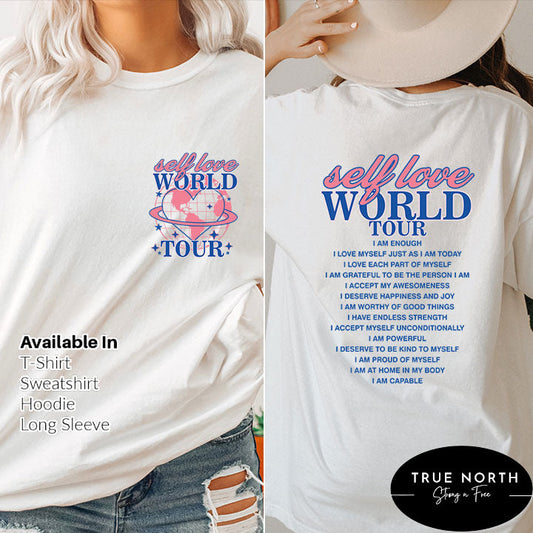 DTF Transfer Self Love Front & Back