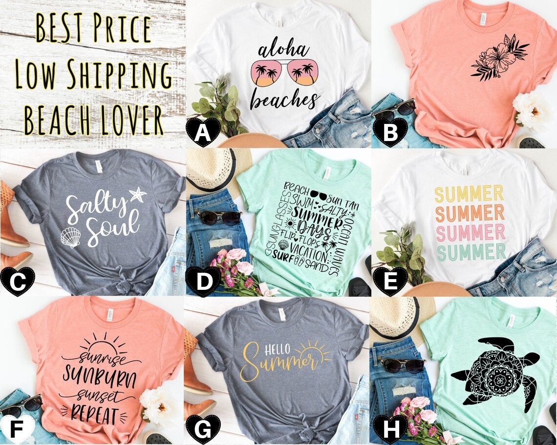 Salty Beach Shirt, Summer Shirt, Beach Party T-Shirt, Summer Vibes Shirt For Women, Palm Tshirt, Beach T Shirt, Summer Tee, Beach Shirt
